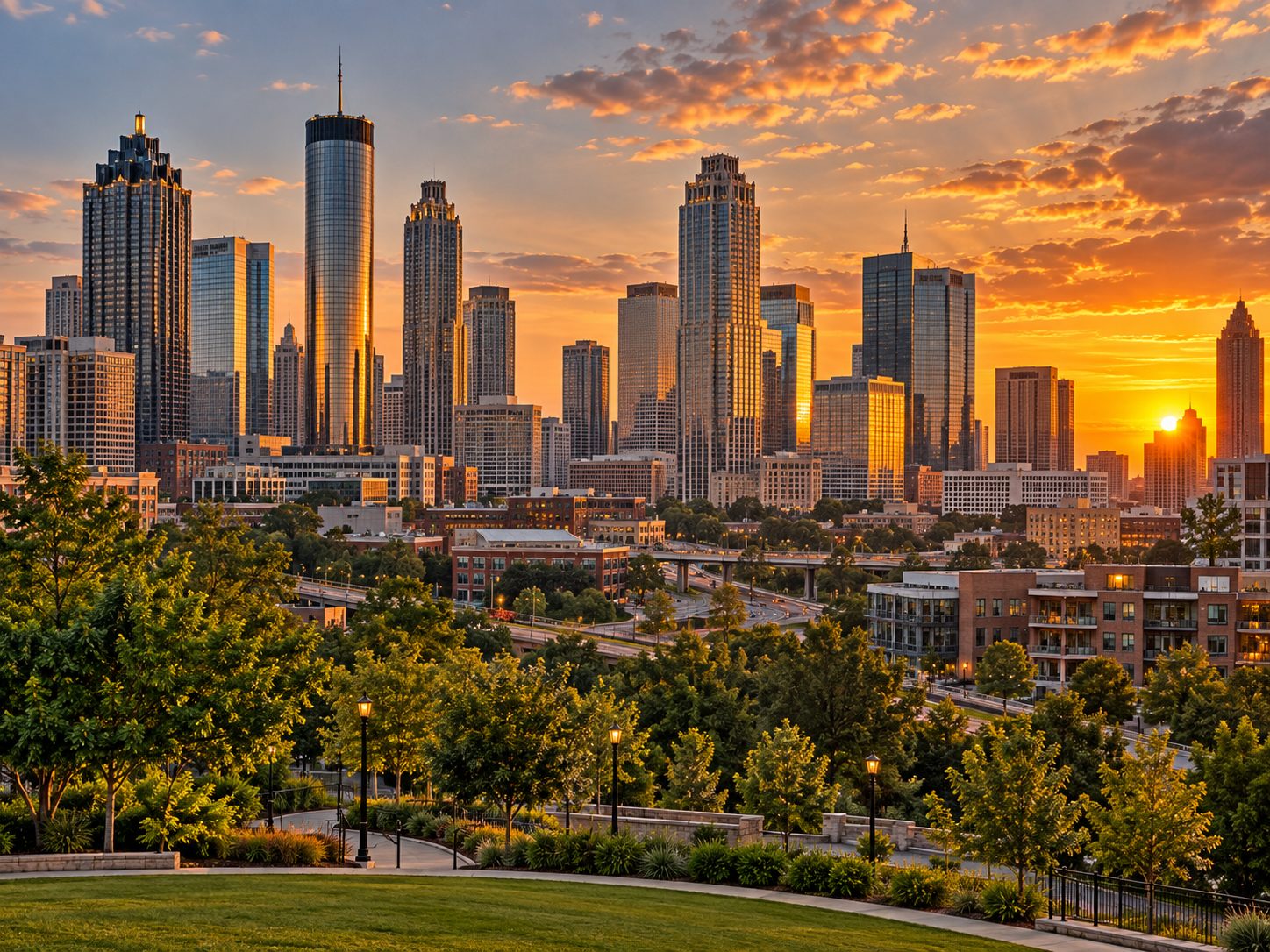 Vista de la ciudad de Atlanta