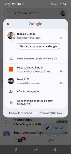 Haz clic en Añadir otra cuenta
