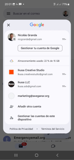 Verifica que ya es una opción dentro de tus emails